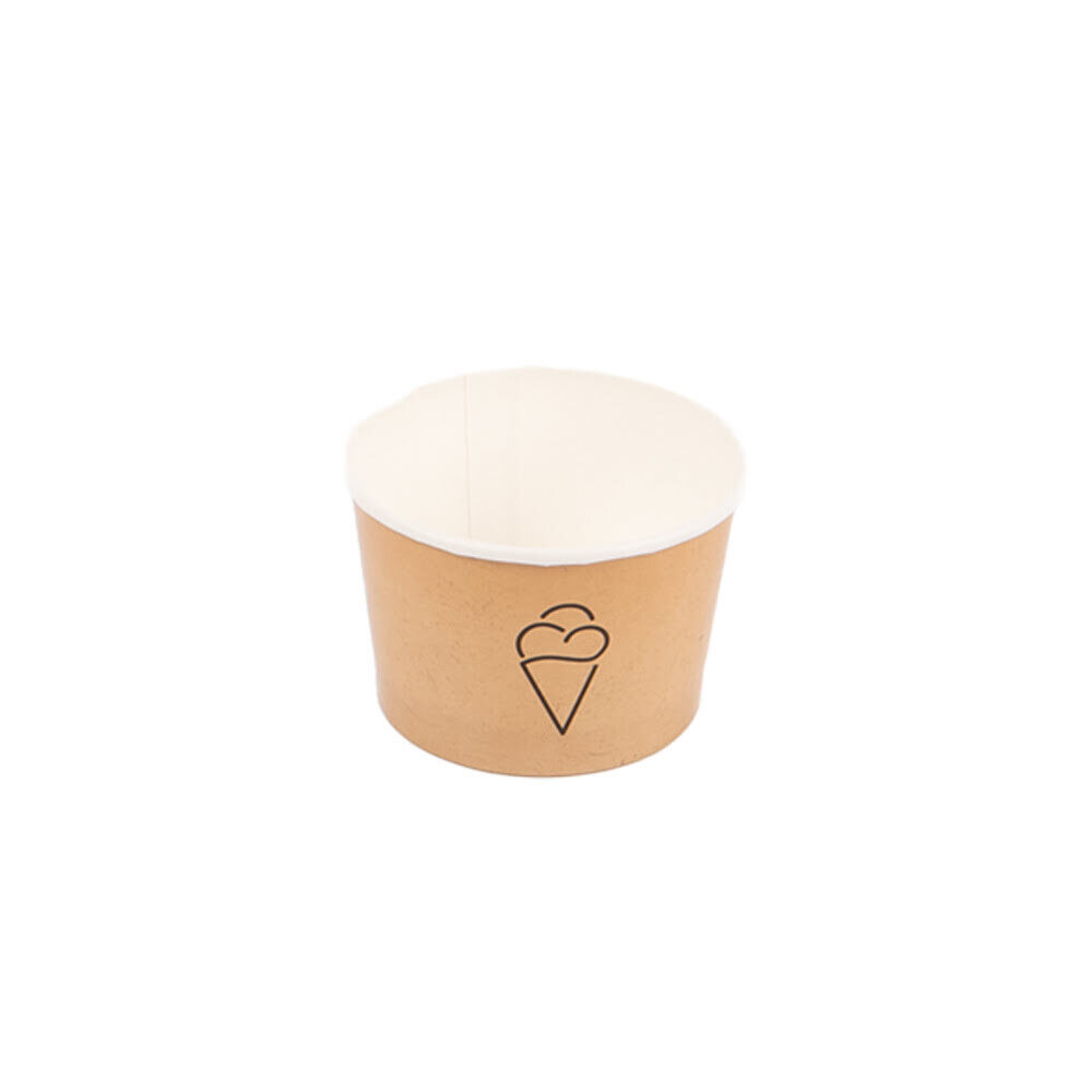 X42ST CUP TYPE 095 CARDBOARD KRAFT&ICE-DESIGN 135ML