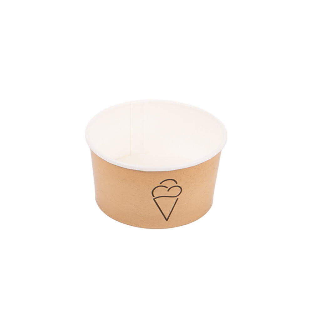 X45ST CUP TYPE 102 CARDBOARD KRAFT&ICE-DESIGN 155ML