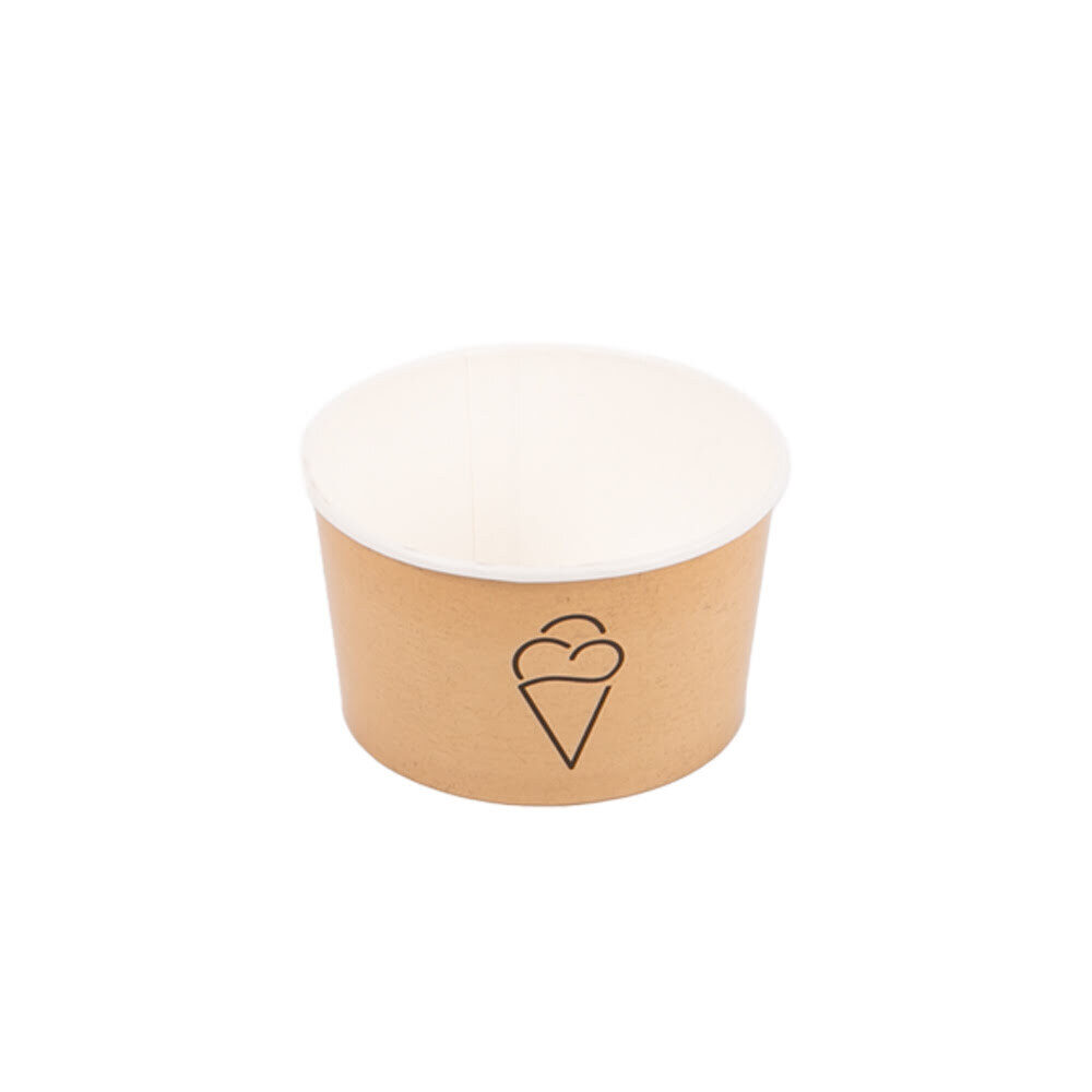 X43ST CUP TYPE 160 CARDBOARD KRAFT&ICE-DESIGN 230ML