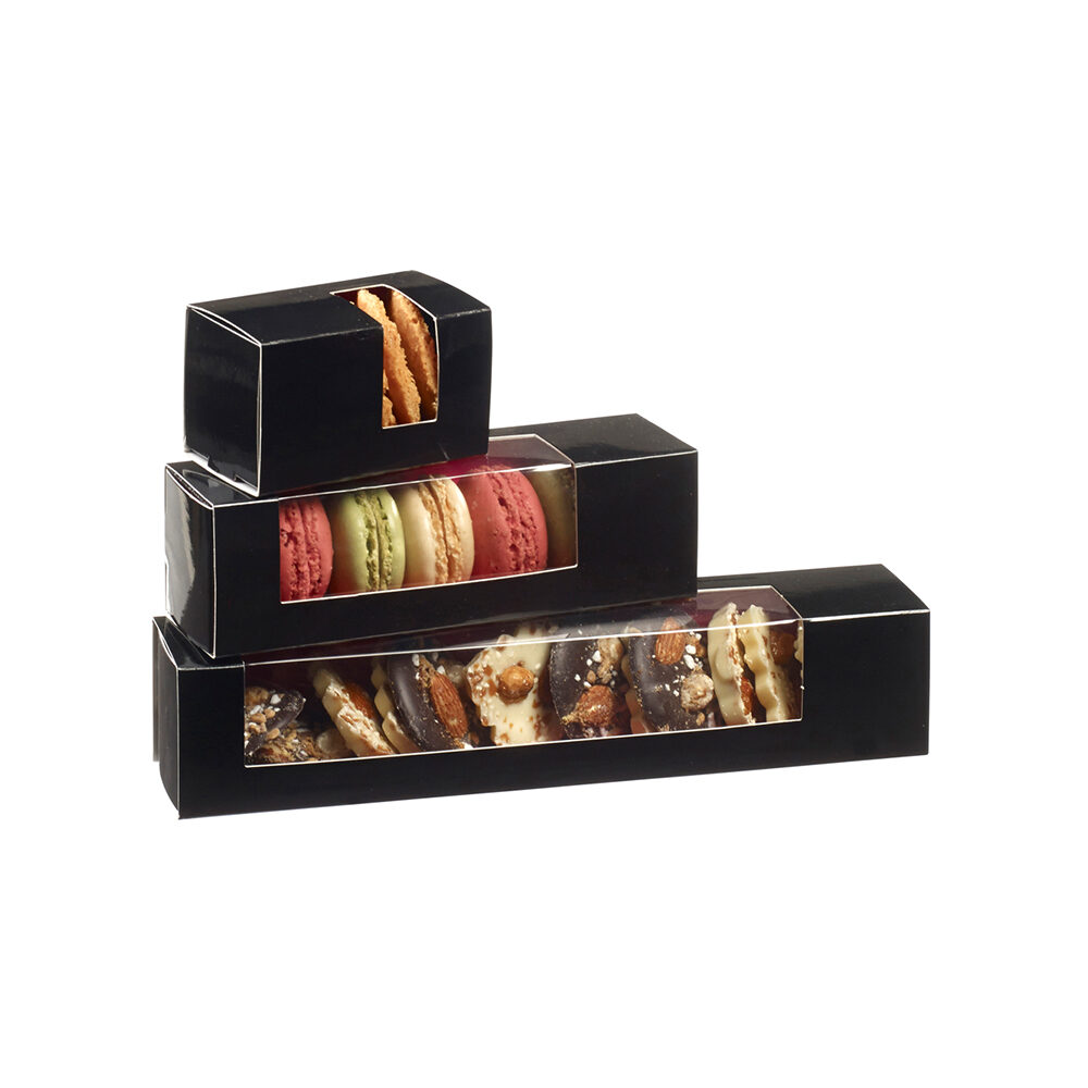 X250PC BOITE MACARON FENETRE 6P