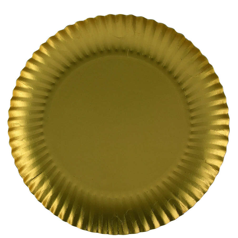 X 50ST GOUDEN SCHOTEL 24CM.GBM257_