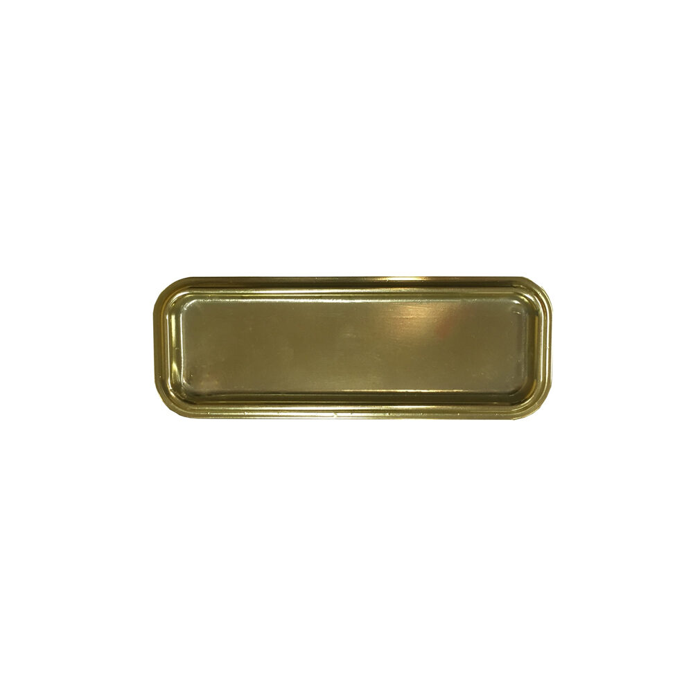 X500PC ASSIETTE ECLAIR PLASTIQUE OR 170X65MM