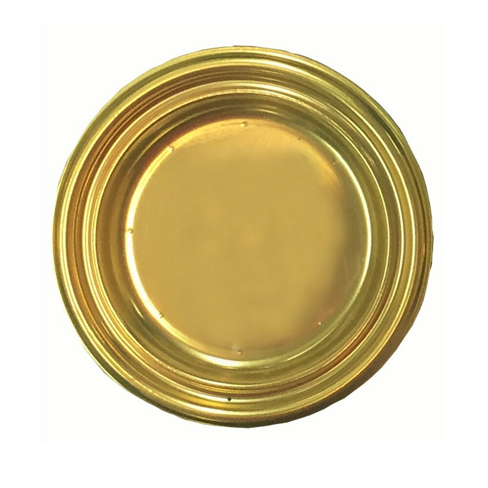 X 400PCS DISH GOLD ROUND PLAST