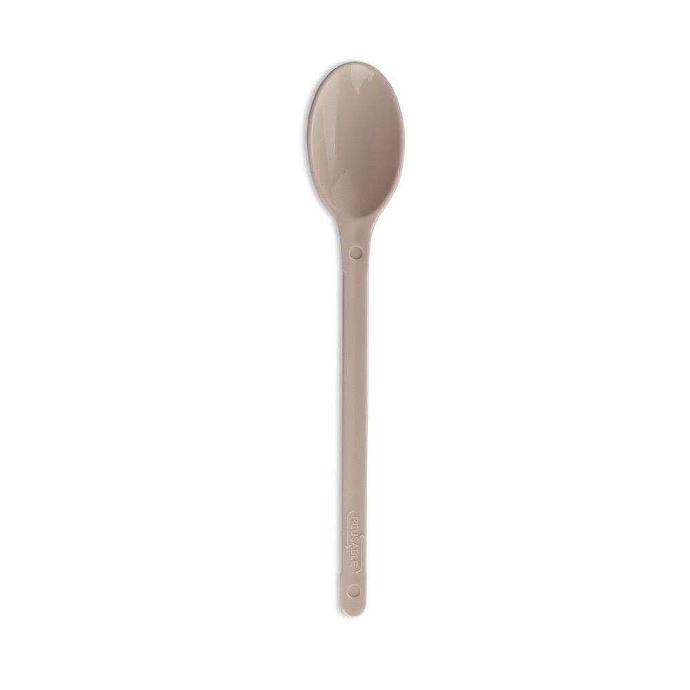 C/6X180ST ICE SPOON LOLLY PS  REUSABLE 17,5 CM SAND COLOR