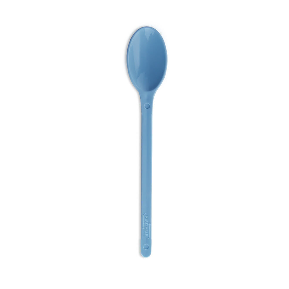 C/6X180ST ICE SPOON LOLLY PS  REUSABLE 17,5 CM NAVY BLUE