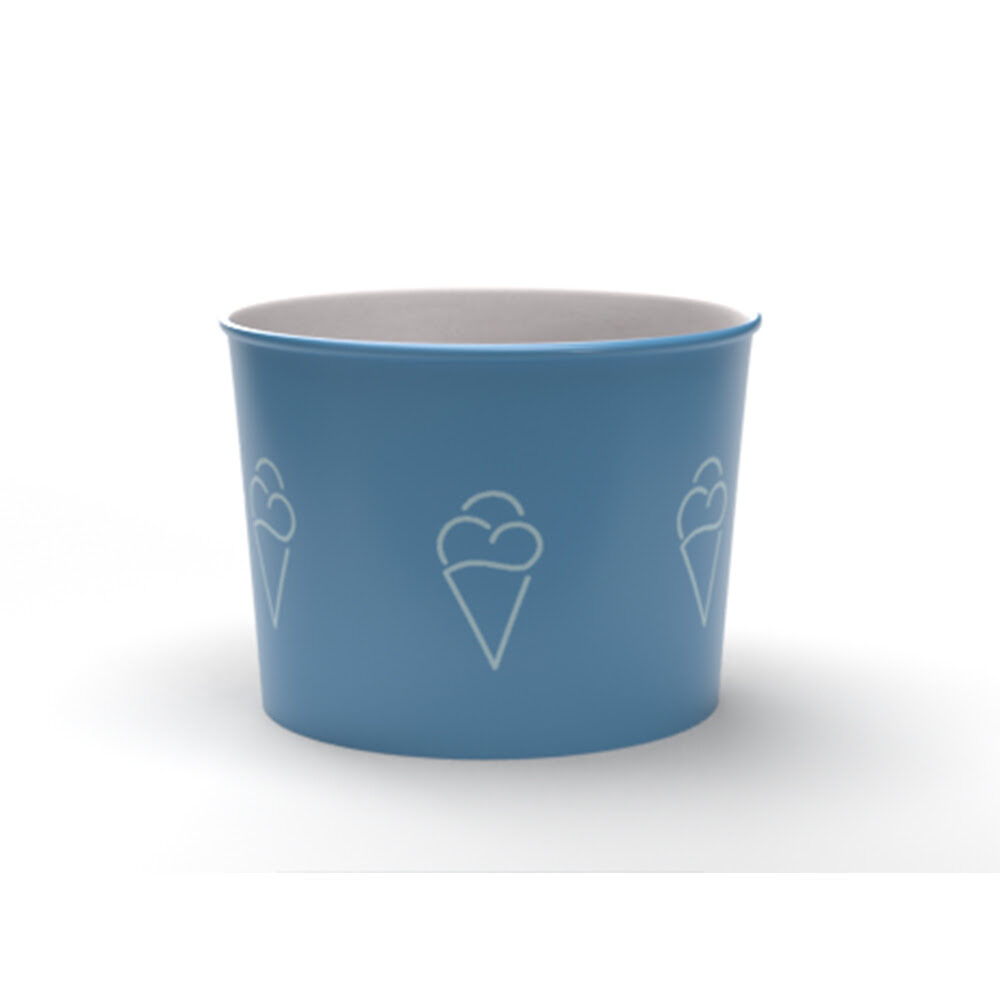 X50ST ICE CREAM CUP C08 CARDB. COLOR&ICE DARK BLUE 500ML