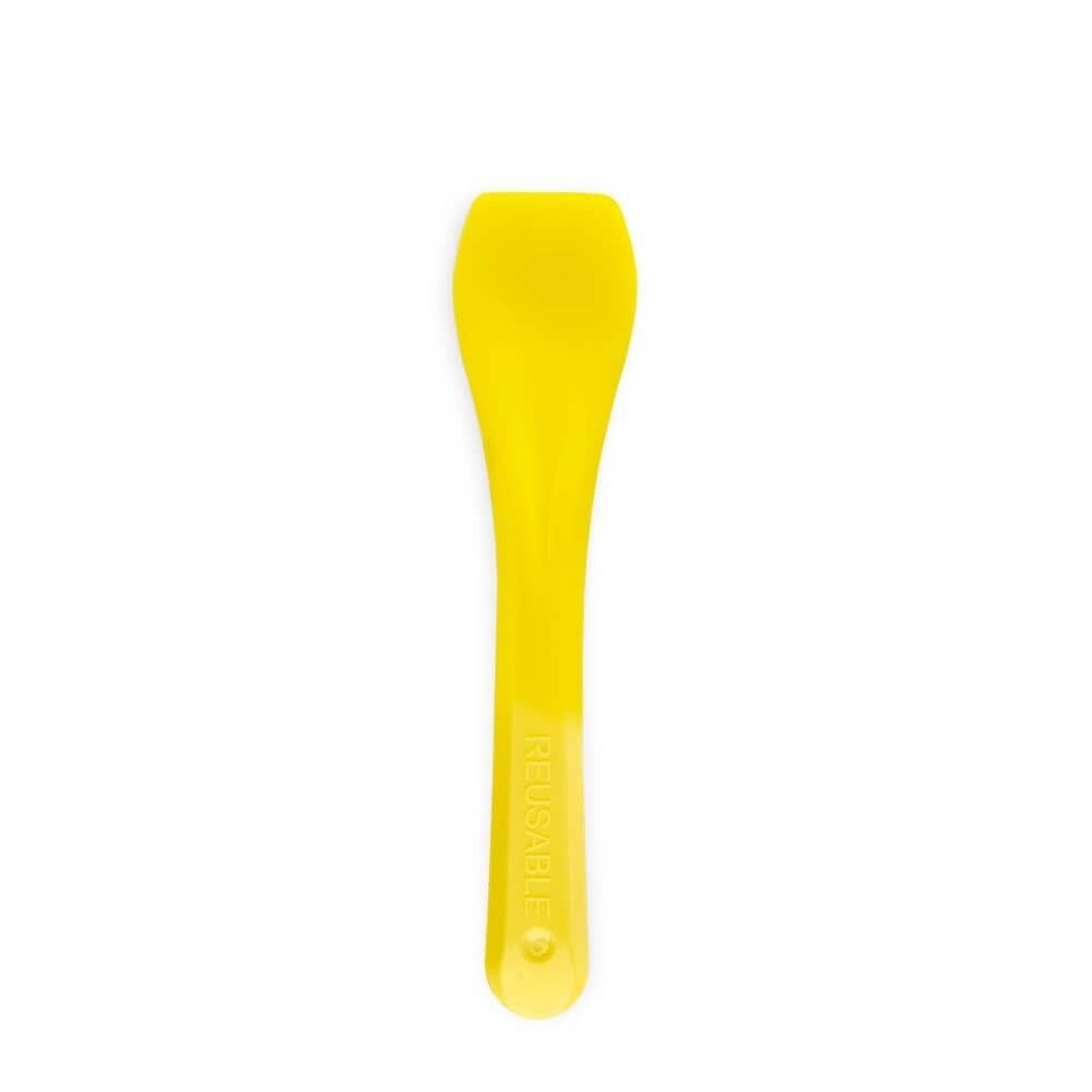 C/10X613ST CUILLERE 232 PS REUTILISABLE 9,5 CM JAUNE