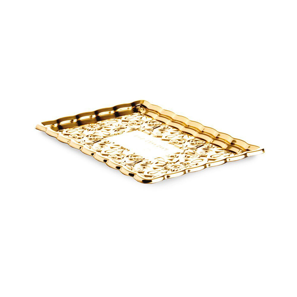 150xASSIETTE GOLDEN AGE 22X15CM PET-OR