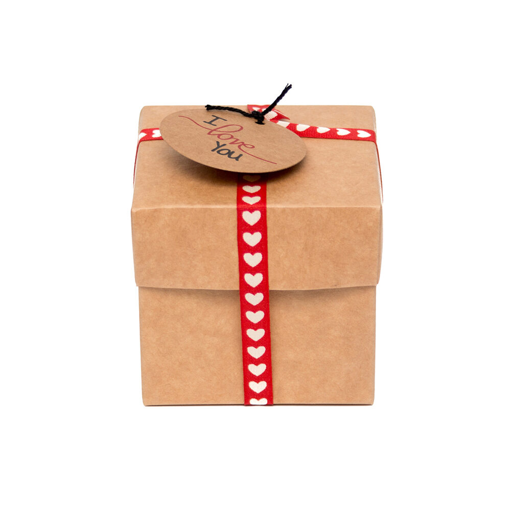 X50PC CUBE KRAFT AVEC COUVERCLE 250GR