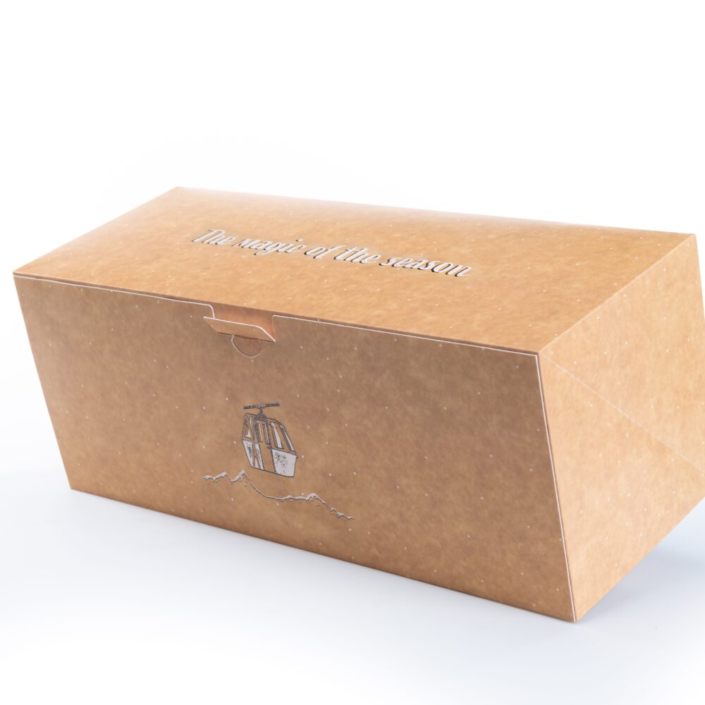 X50PC BOX CHRISTMAS LOG PRO KRAFT 2020 20X14X14CM