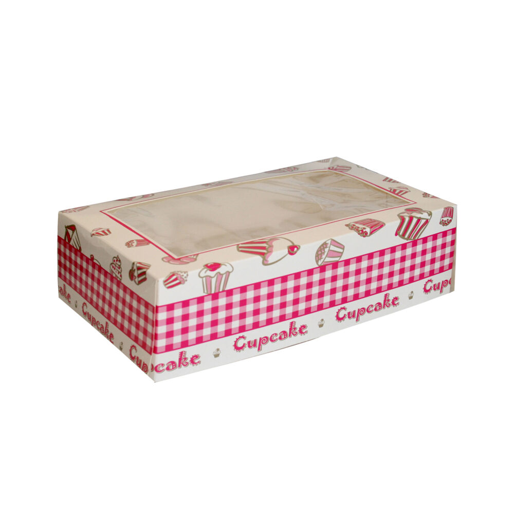 100ST CUPCAKEDOOS+VENSTER     4ST_