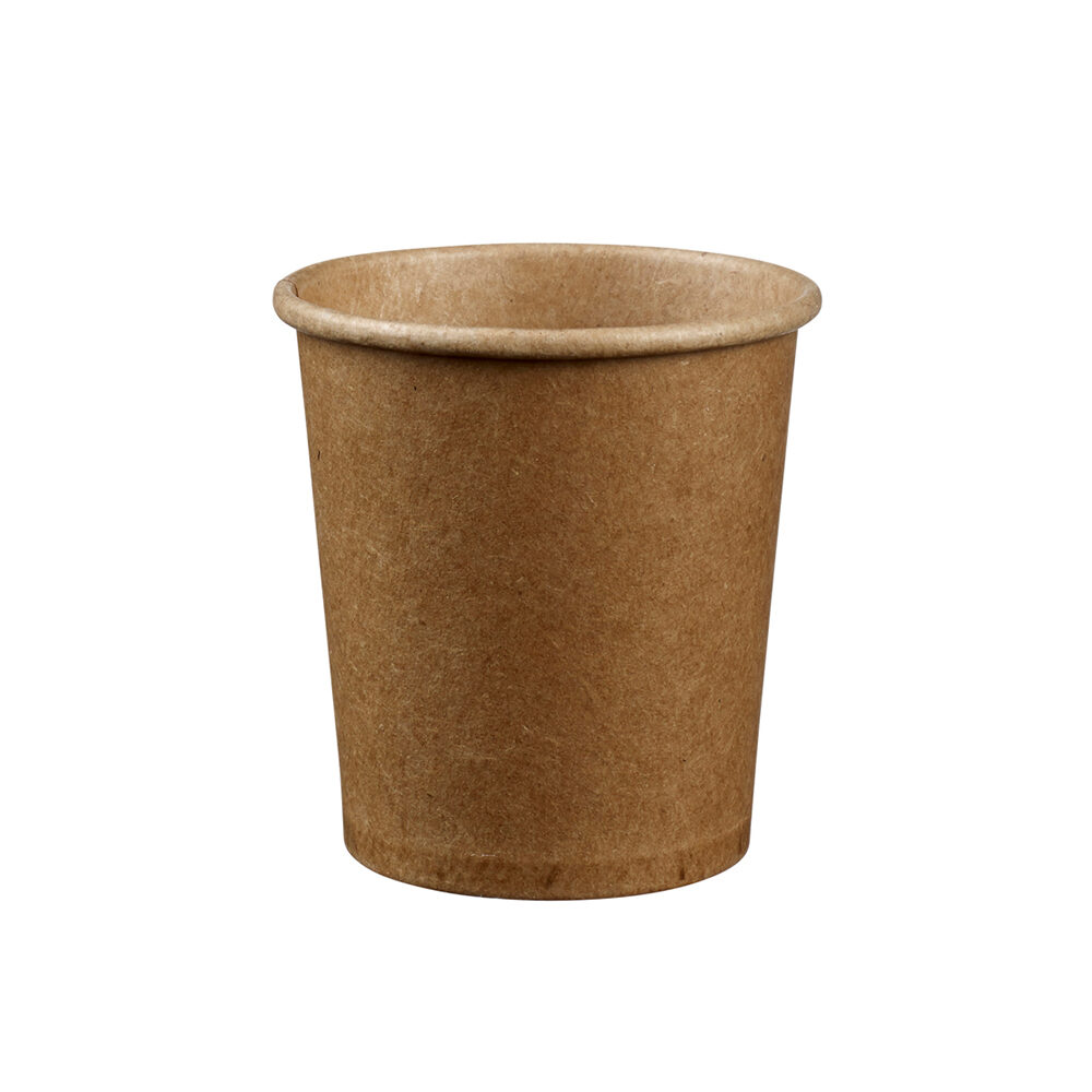C/40X50PC KRAFT CUP 120ML D60 H62 COMPOSTABLE