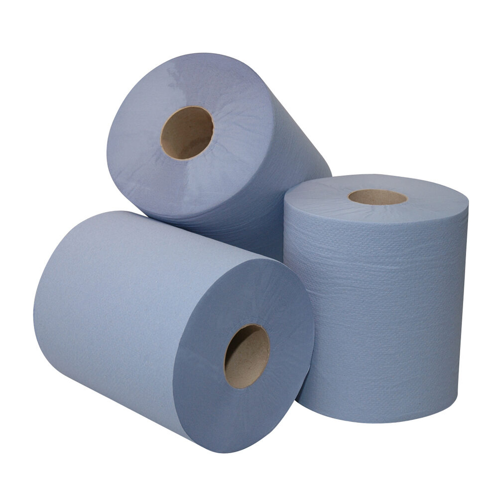 C/6R POETSPAPIER GERECYCLEERD 1L BLAUW 300MX20CM
