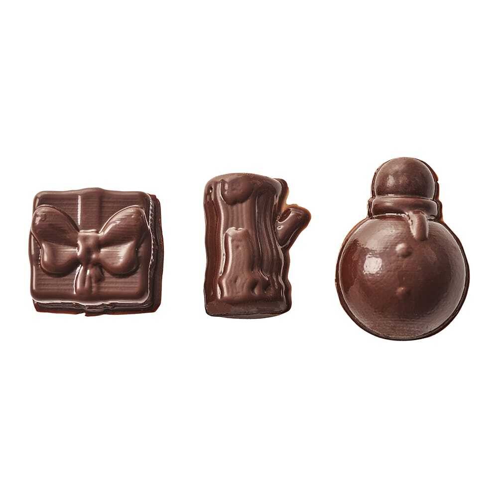 X60ST CHOC XMAS 3D OBJECTS DARK