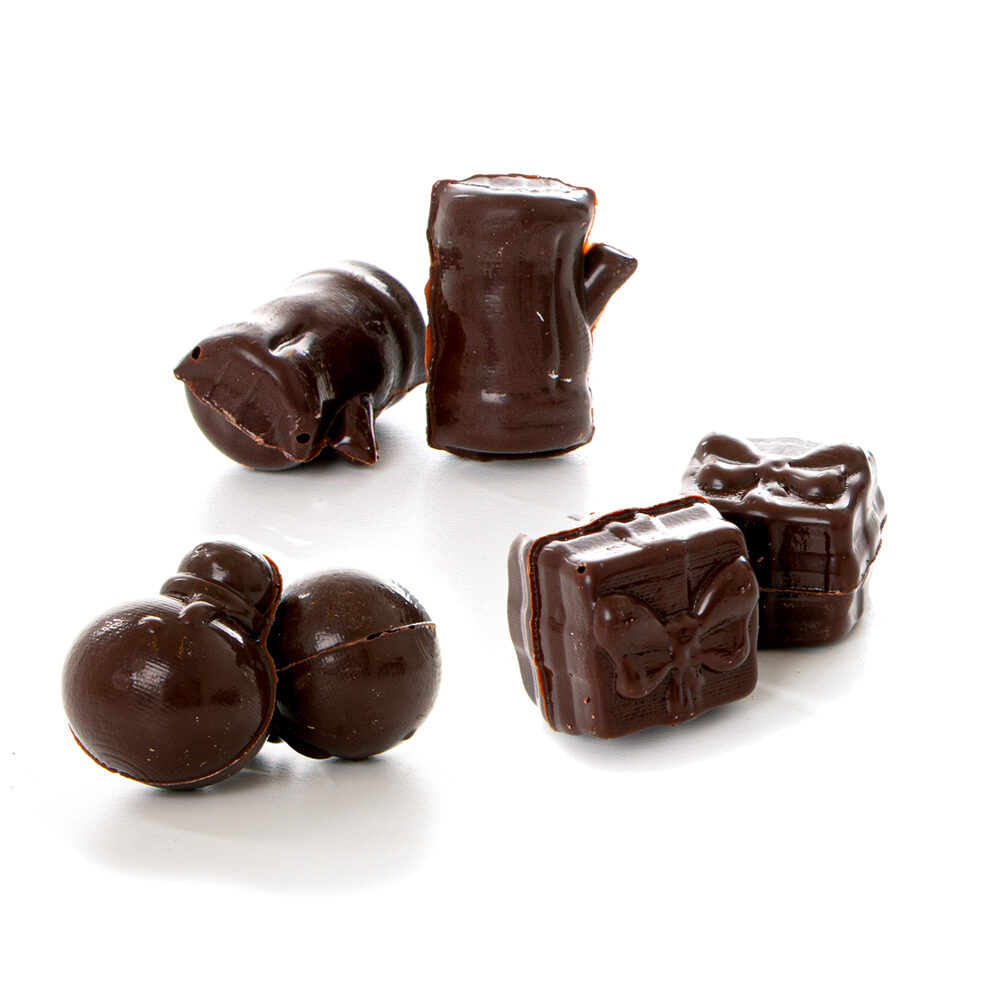 X60ST CHOC XMAS 3D OBJECTS DARK