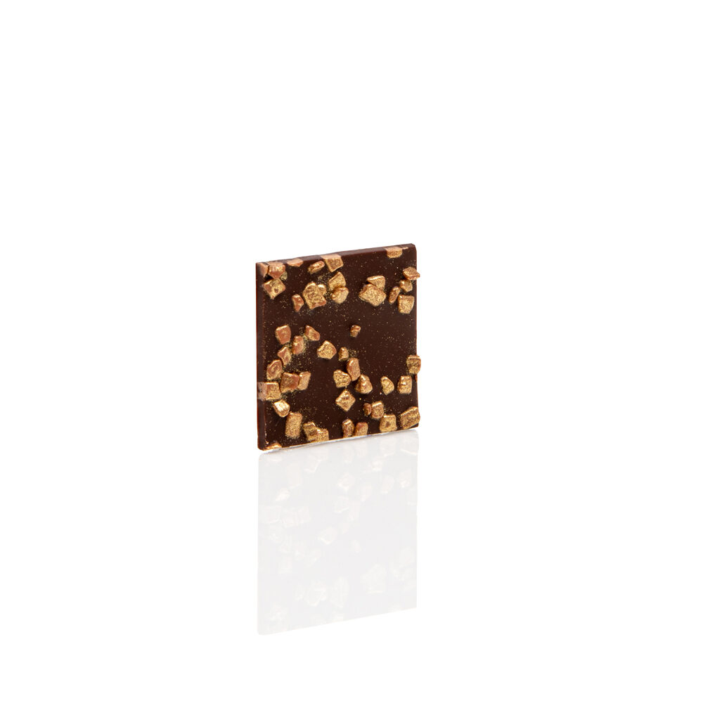 X308ST.CHOC SQUARE DARK GOLD SPLIT
