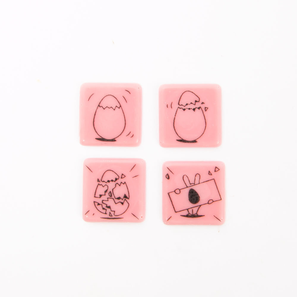C/5X96ST CHOCOLATE PLAQUE RUBY - EASTER CARTOON - ASSO.