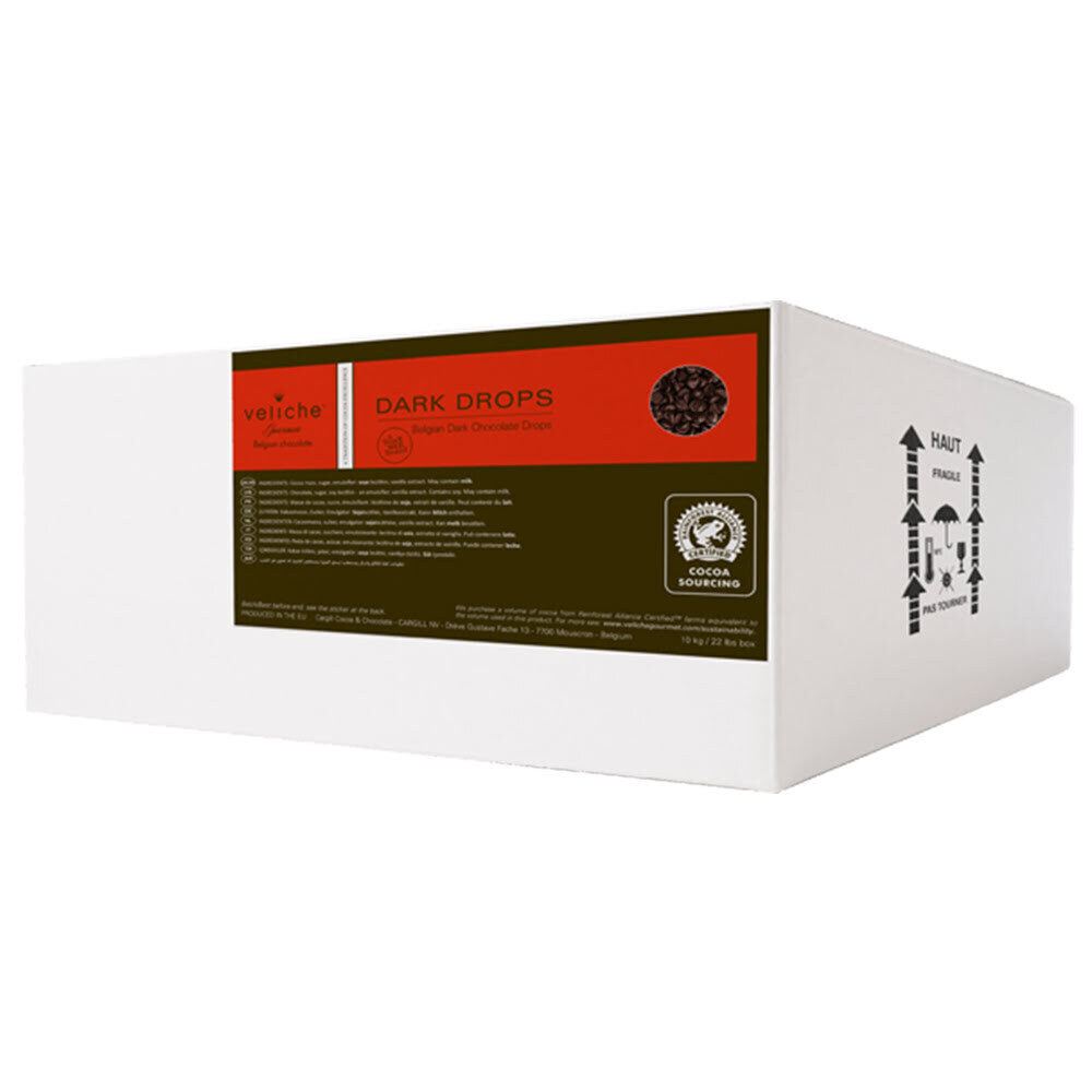 X10KG BELGIAN DARK CHOCOLATE DROPS E2502