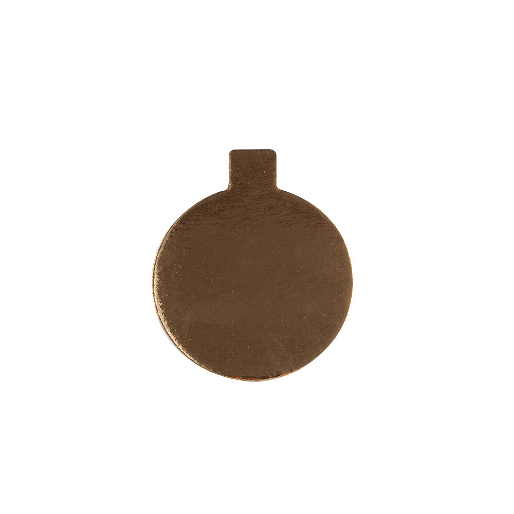 X 250PCS GOLD CARD BOARD ROUND 8CM