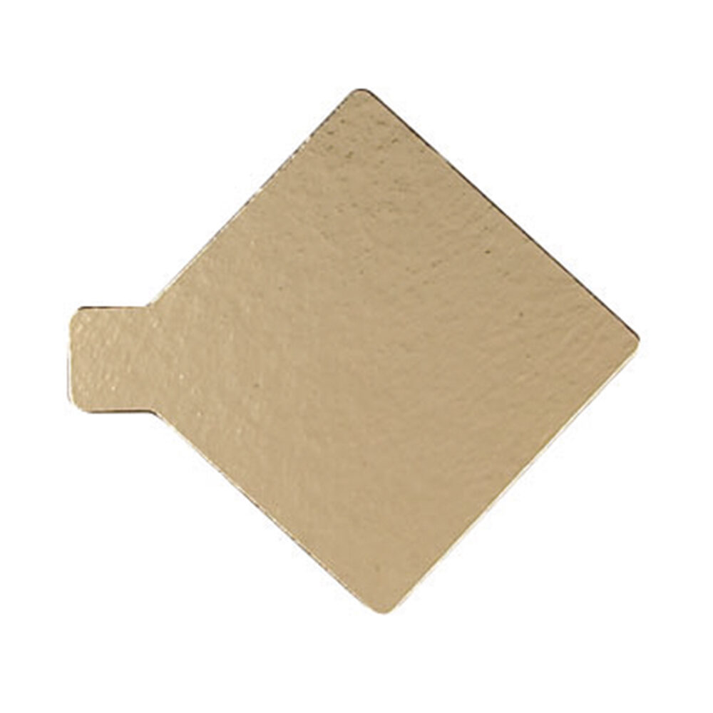 X 250PCS GOLD DISH SQUARE 7.5CM