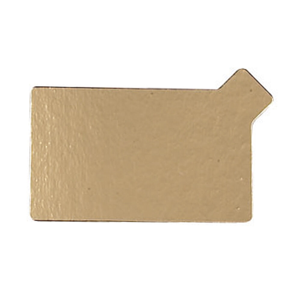 X 250PCS GOLD DISH RECT 5.5X9,5CM