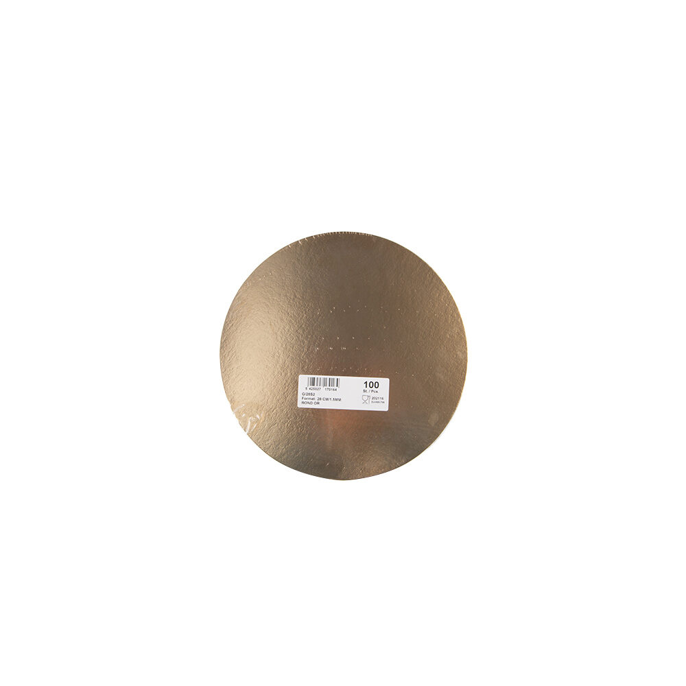 X 100PCS GOLD CARD BOARD 28CM