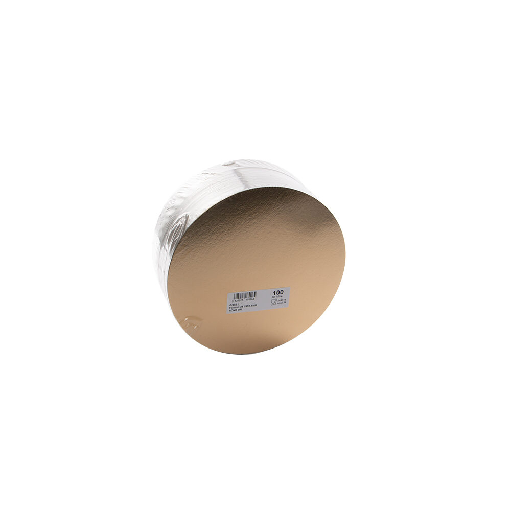 X 100PCS GOLD CARD BOARD 28CM