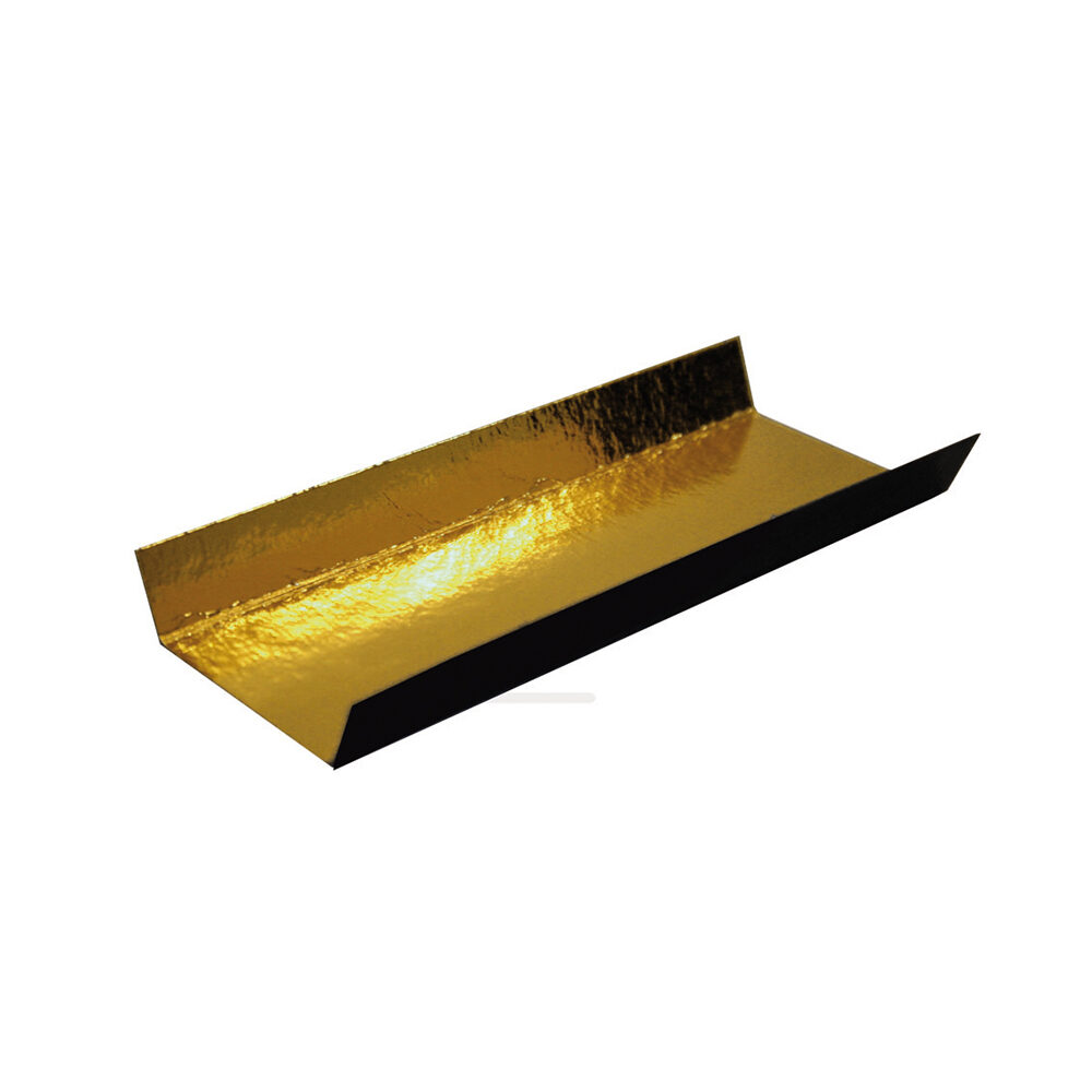 X 200PCS FOLDED CARD BLACK/GOLD 13 X 4.5CM X H1.5CM