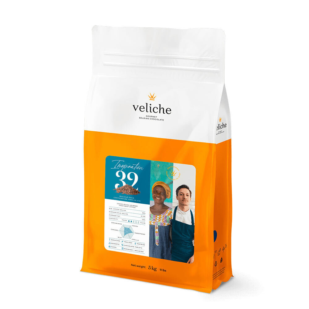 X5KG HIGH QUALITY BELGIAN MILK CHOCO. INSPIRATION 32 E2406