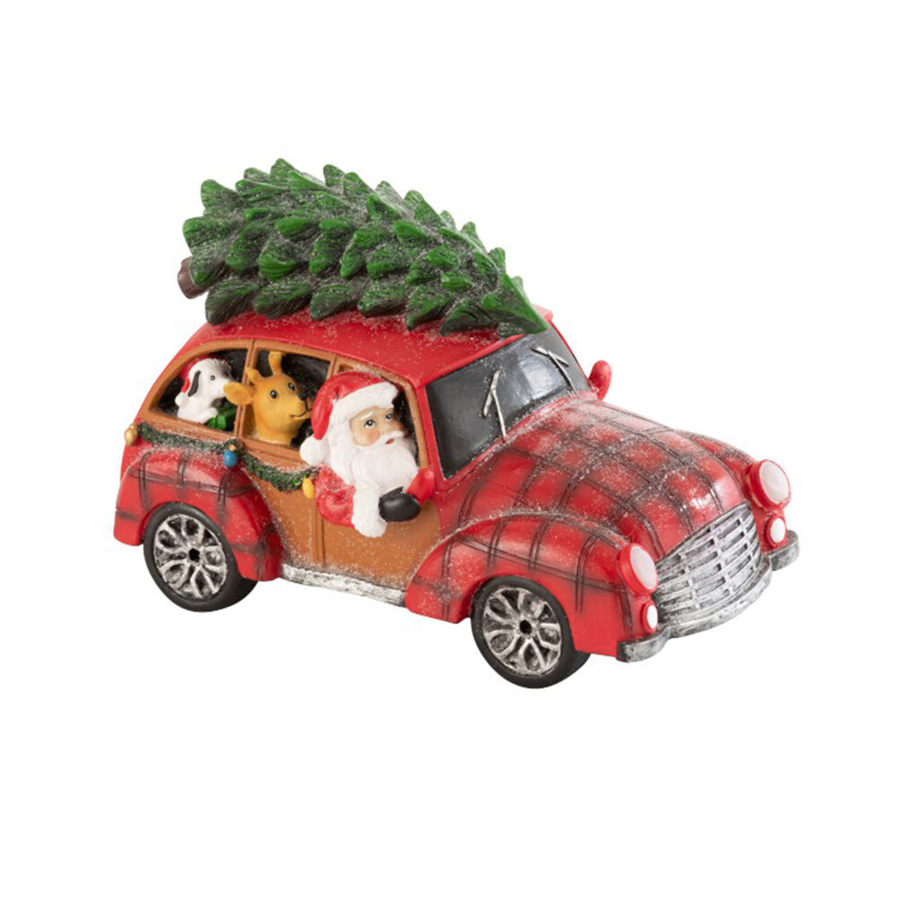 X1PC CAR CHRISTMAS RED LED 22,5X13,5X14CM
