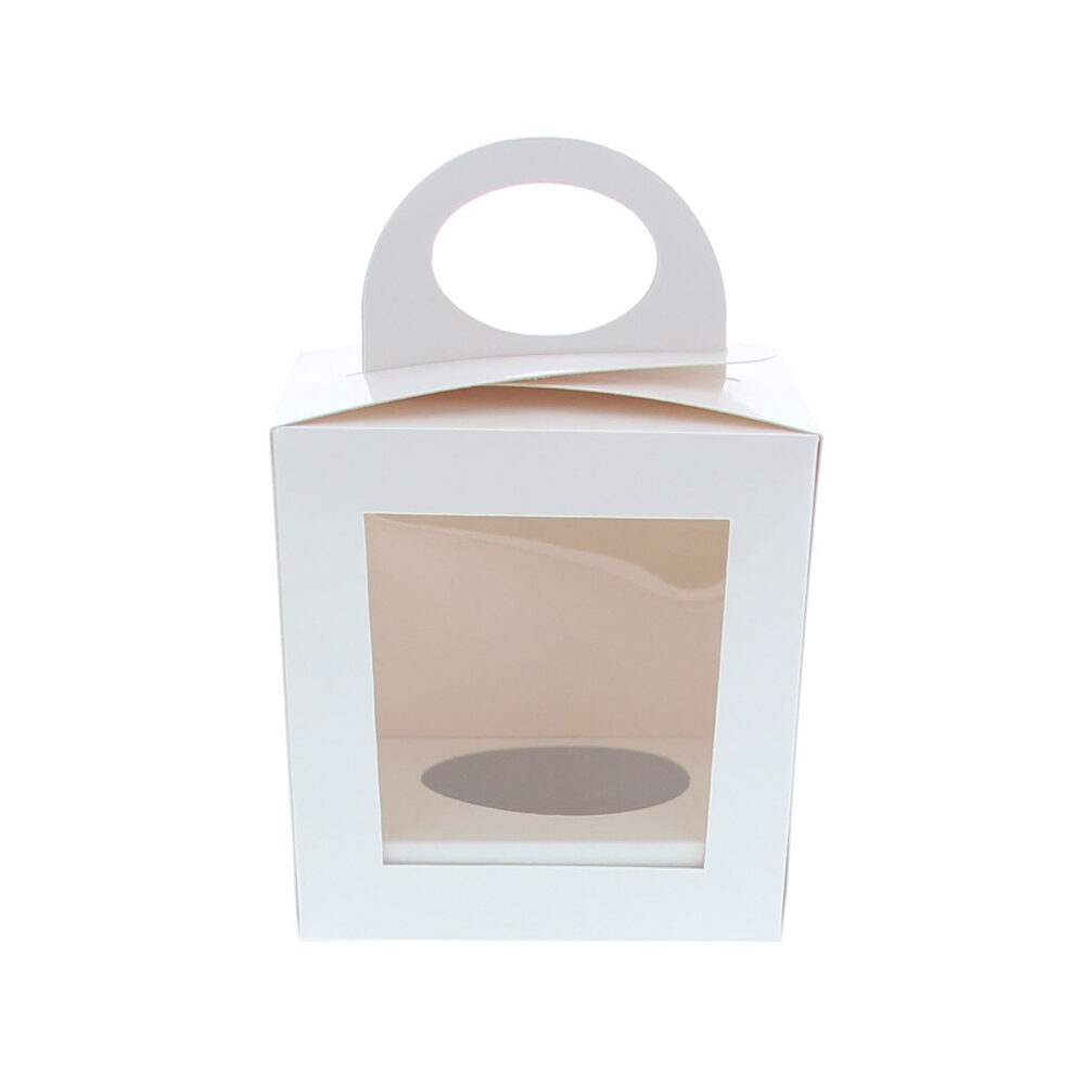 X25PC EASTER BOX+SUPPORT WHITE 13CM