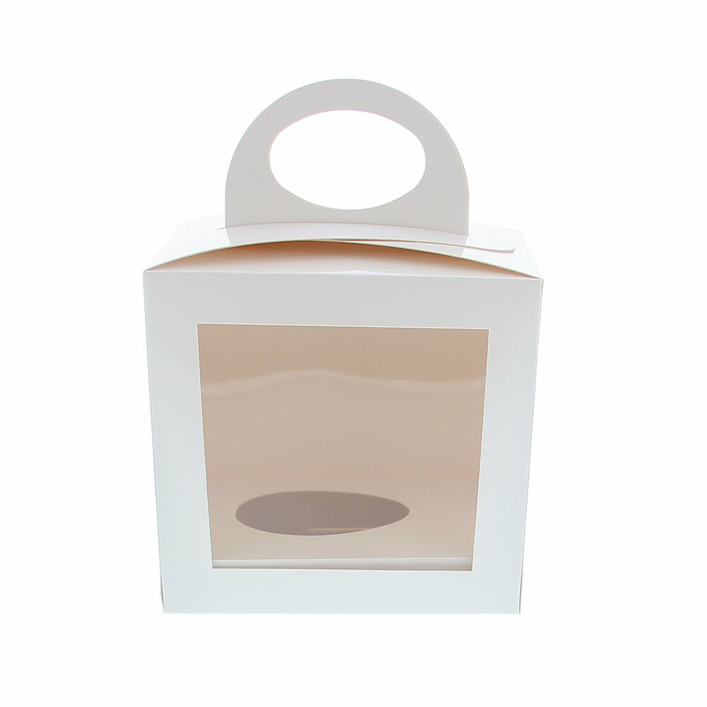 X25PC EASTER BOX+SUPPORT WHITE 16CM