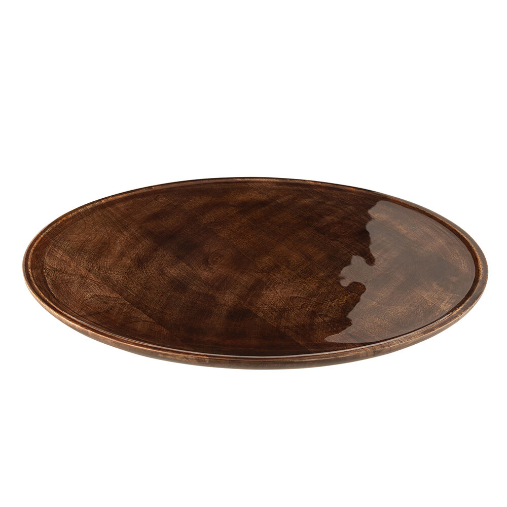 X1PC PLATEAU A TOURNER ROND BRUN 55X5CM