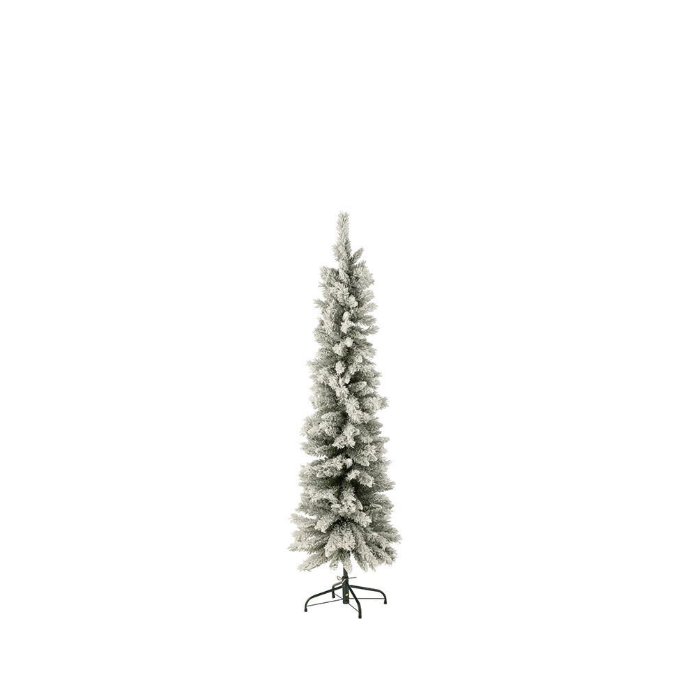 X1ST KERSTBOOM PLASTIEK SMALL BESNEEUWD GROEN