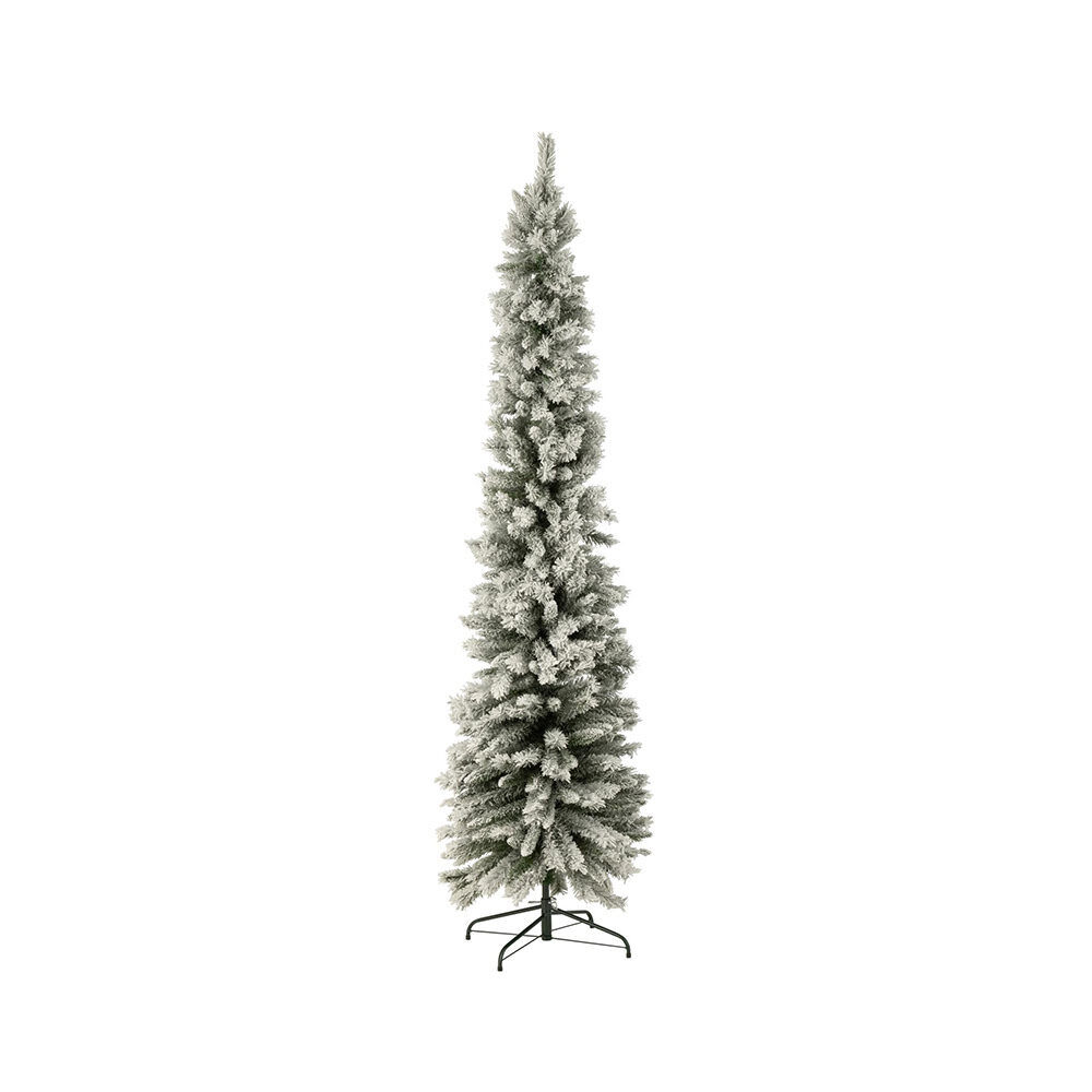 X1ST KERSTBOOM PLASTIEK LARGE BESNEEUWD GROEN
