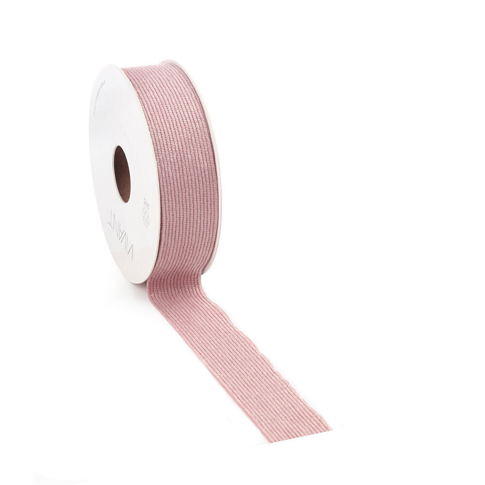 X1PC RIBBON CORDULUXE PINK 25MM COL 12
