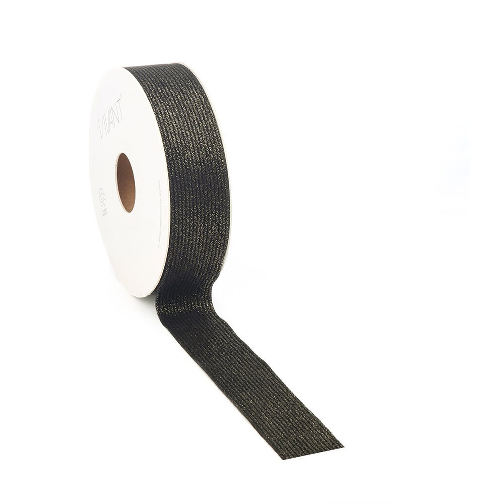 X1PC RIBBON CORDULUXE BLACK  25MM COL 85