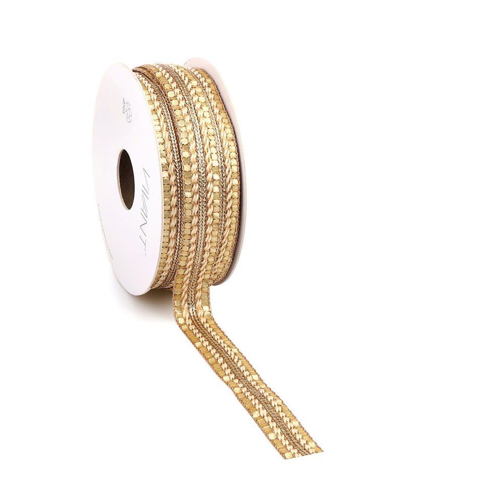 X1PC RIBBON LUCIA GOLD 15MM COL 51