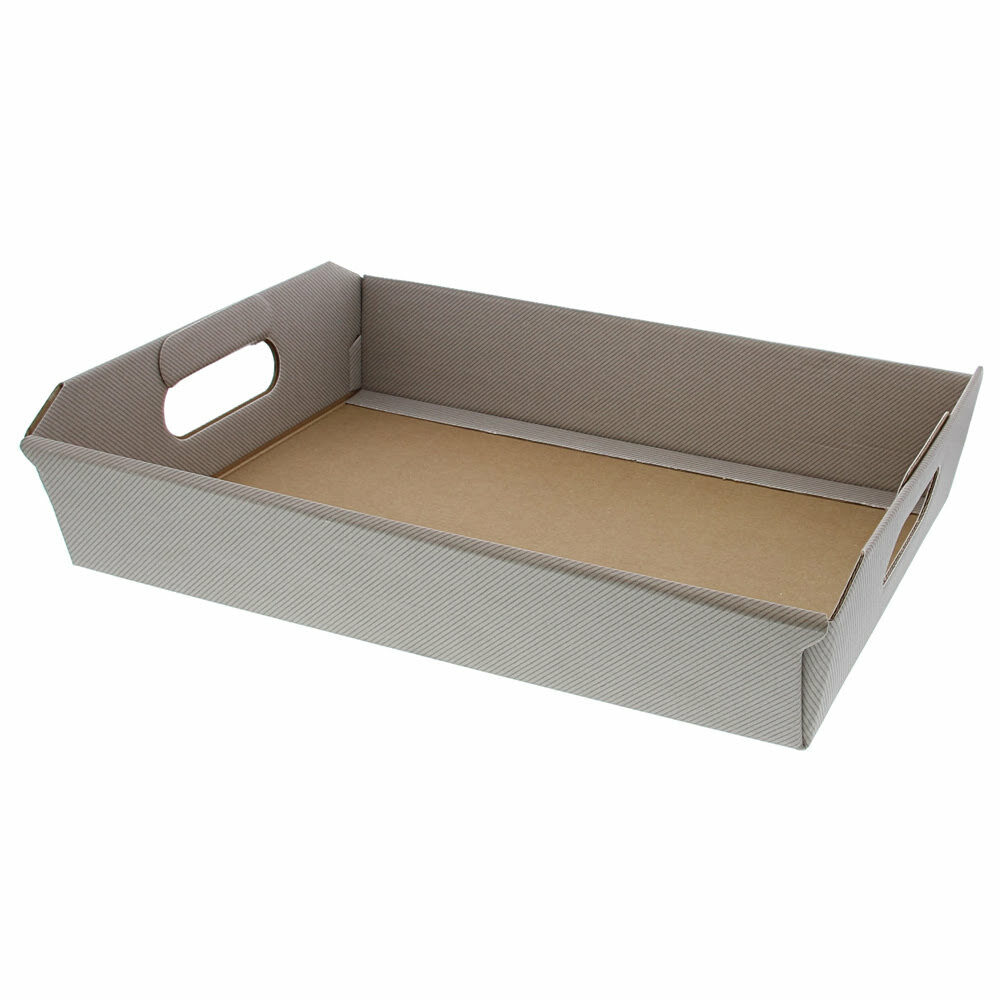 X1PC PANIER CARTON LIN.TAUPE35X26_