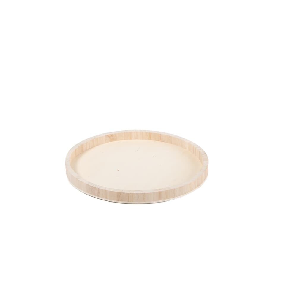 X 1PC.PLANCHE EN BOIS ROND  25CM _
