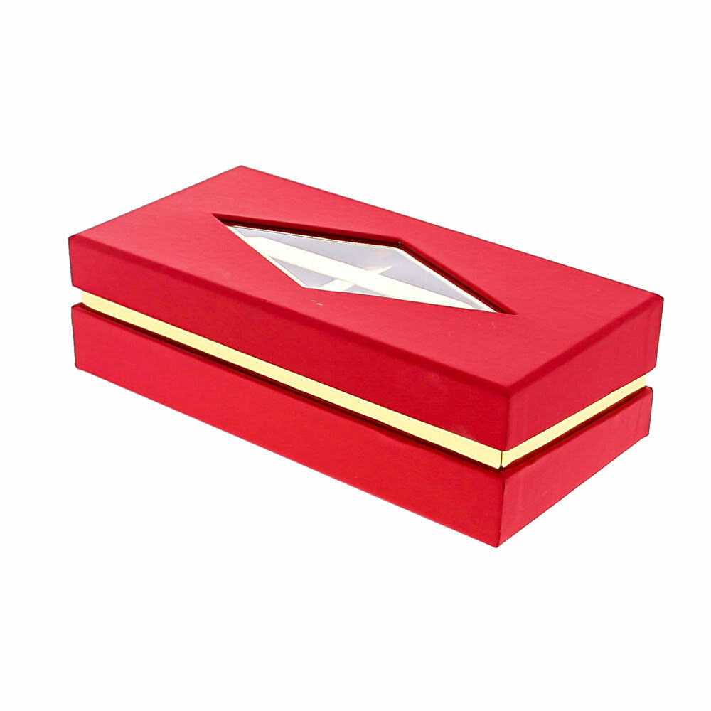 X10PC.BOITE FEN.RECT.8PRAL.ROUGE _