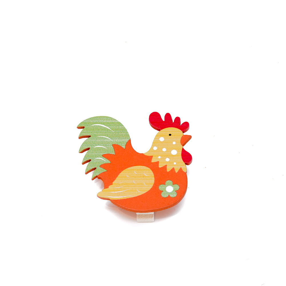 X5PC PINCE COQ ORANGE H4,5CM