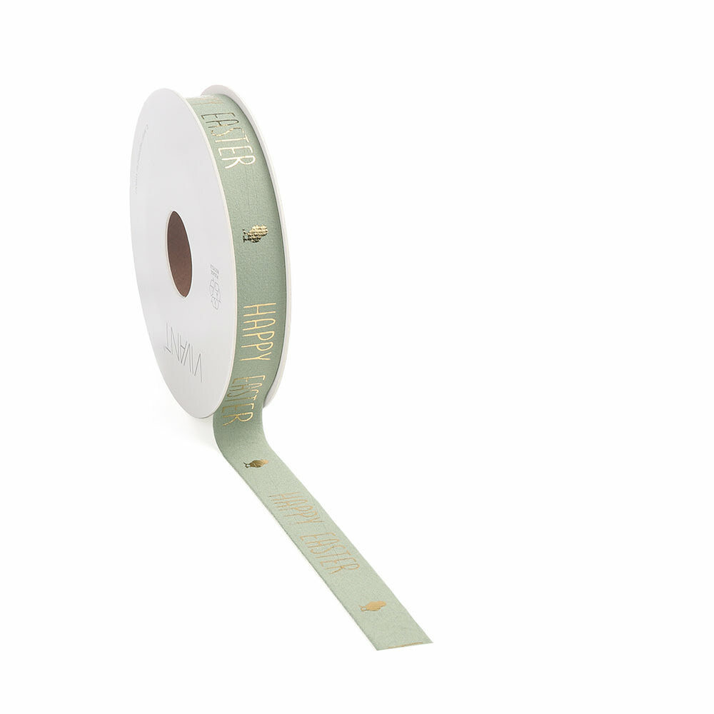 X1PC RIBBON VELLU EASTER GREEN 5MX15MM