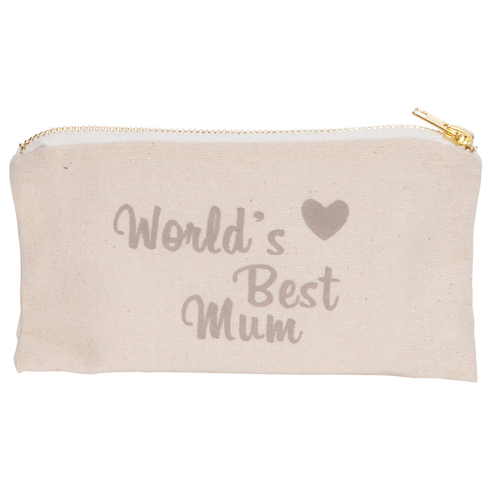 X1ST TOILETZAK BEIGE "WORLD'S BEST MUM"