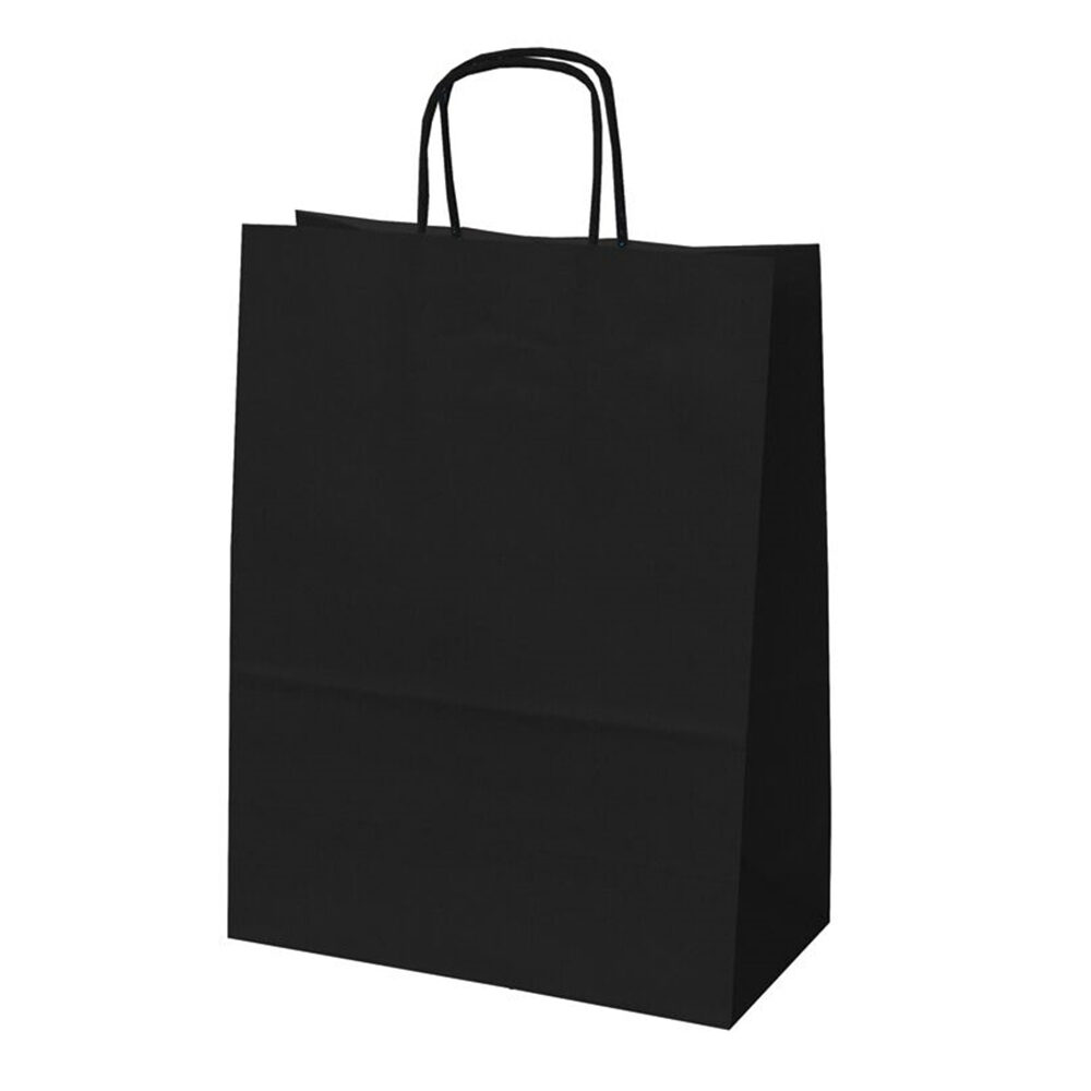 X50PC SAC KRAFT NOIR 24X12X31CM