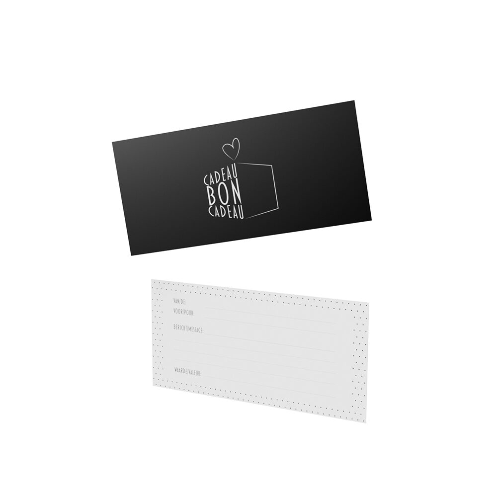 X25PC CHEQUE CADEAU + ENVELOPPE
