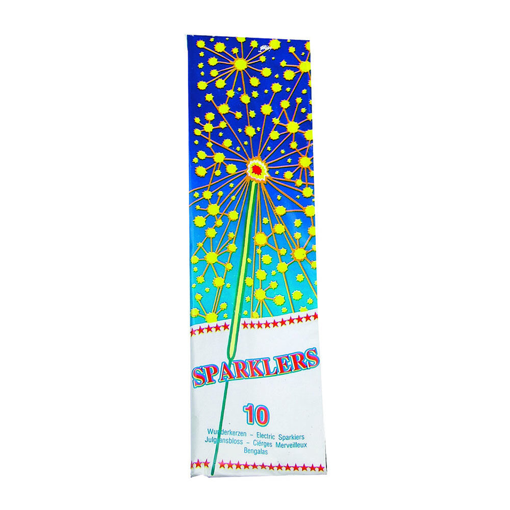 X 10 PCS SPARKLERS LONG DG/30CM