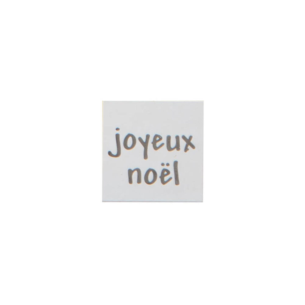 X500ST STICKERS JOYEUX NOEL VIERKANT 3X3CM