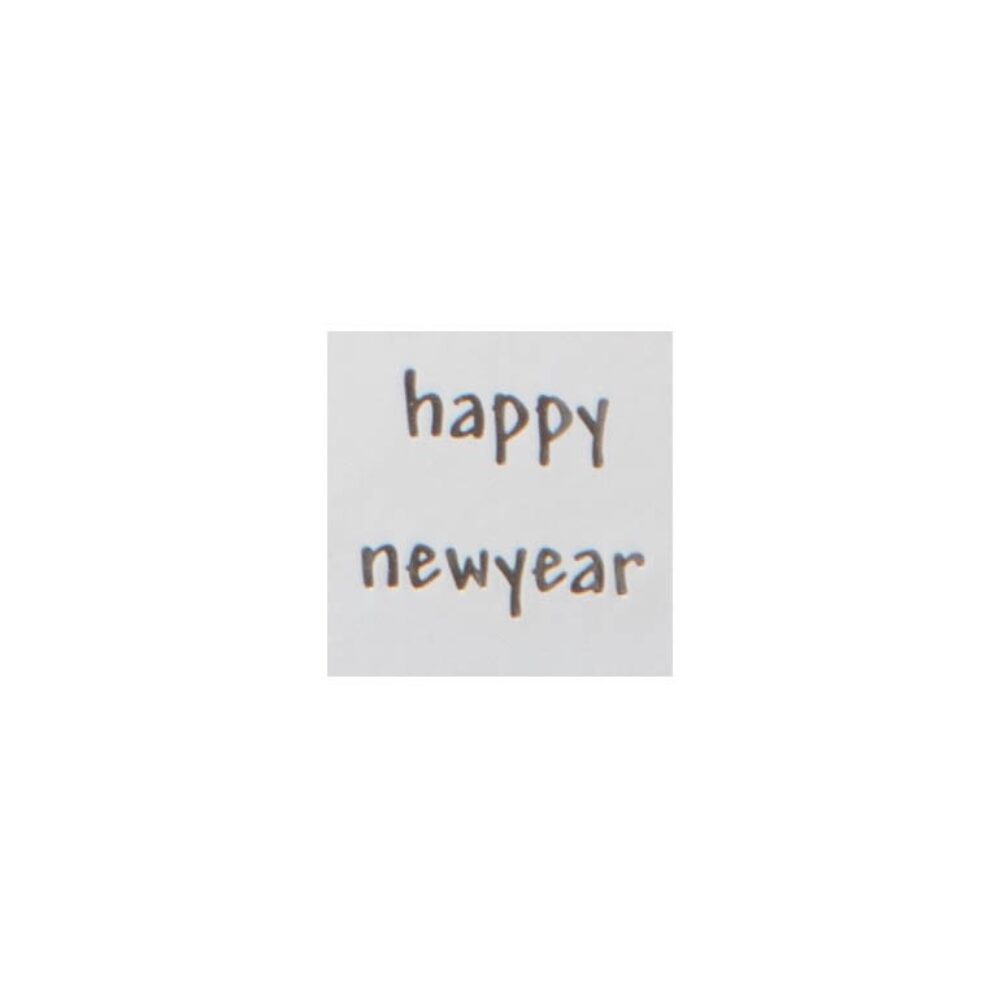 X500ST STICKERS HAPPY NEWYEAR VIERKANT 3X3CM