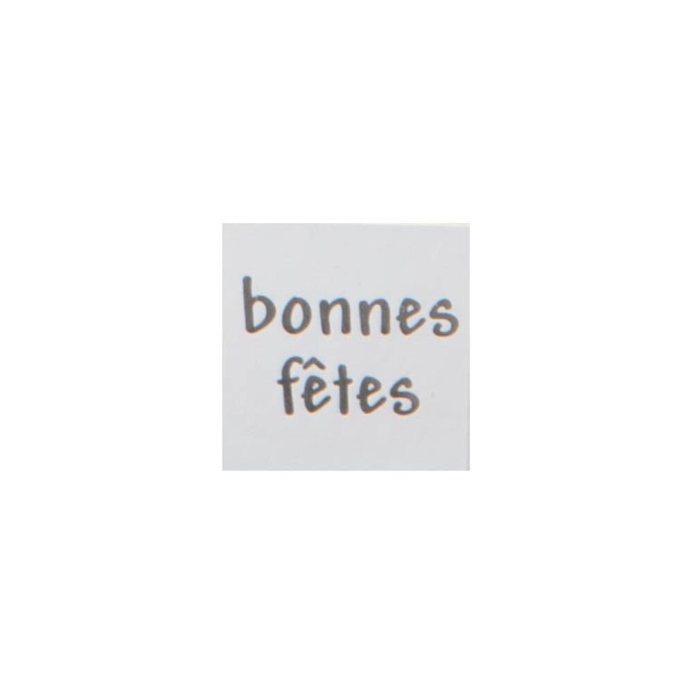 X500ST STICKERS BONNES FETES VIERKANT 3X3CM